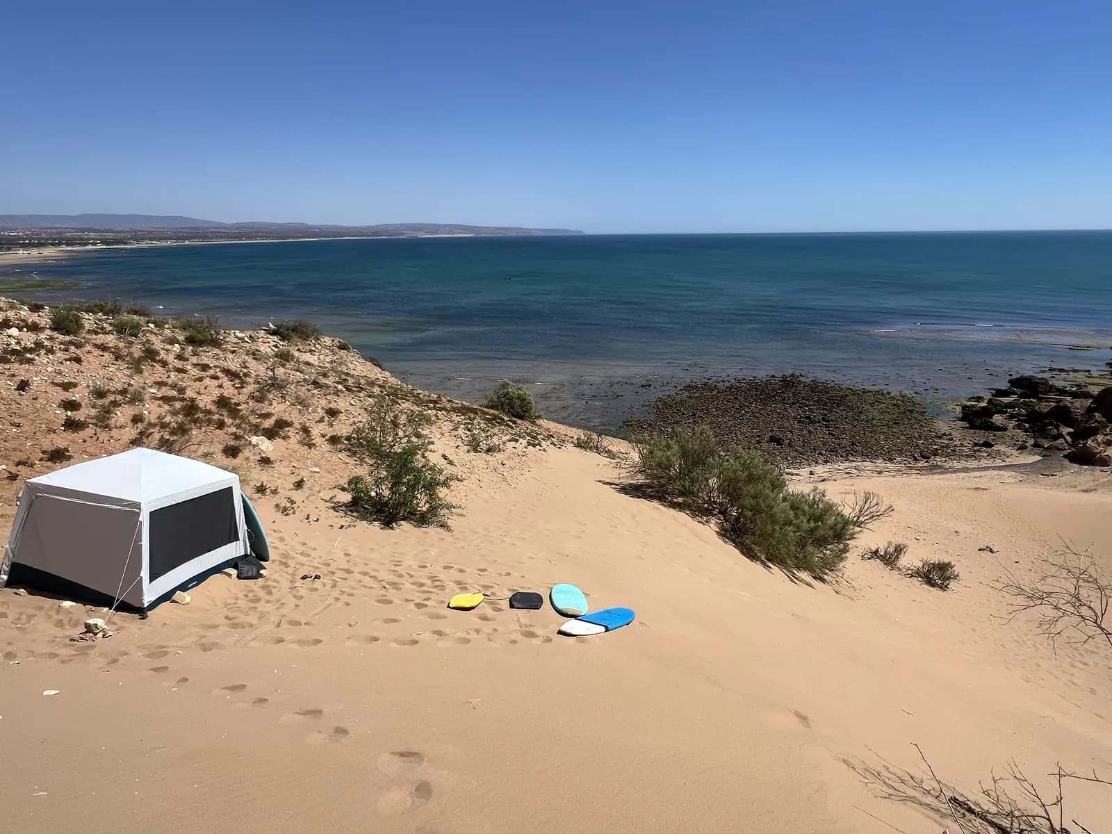 The Ouassane dunes near Sidi Kaouki