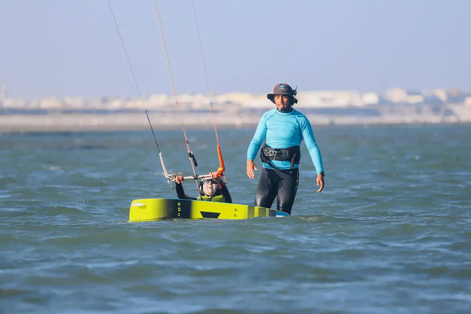 Kitesurf à Essaouira — école Windy Essaouira, cours avec Mohamed Achhibat champion national