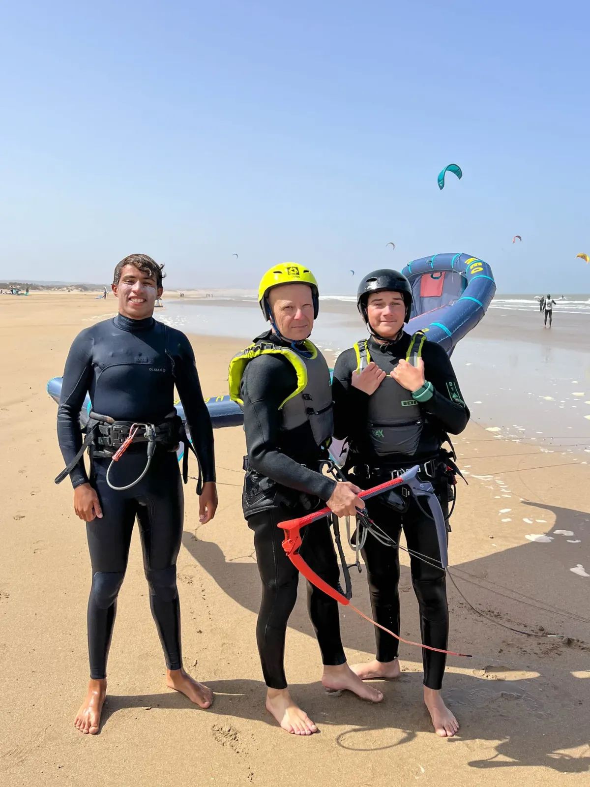 Spot kitesurf de Diabat à Essaouira — vent régulier idéal pour les débutants et intermédiaires